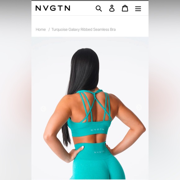 NVGTN seamless turquoise matching set small - Picture 5 of 11